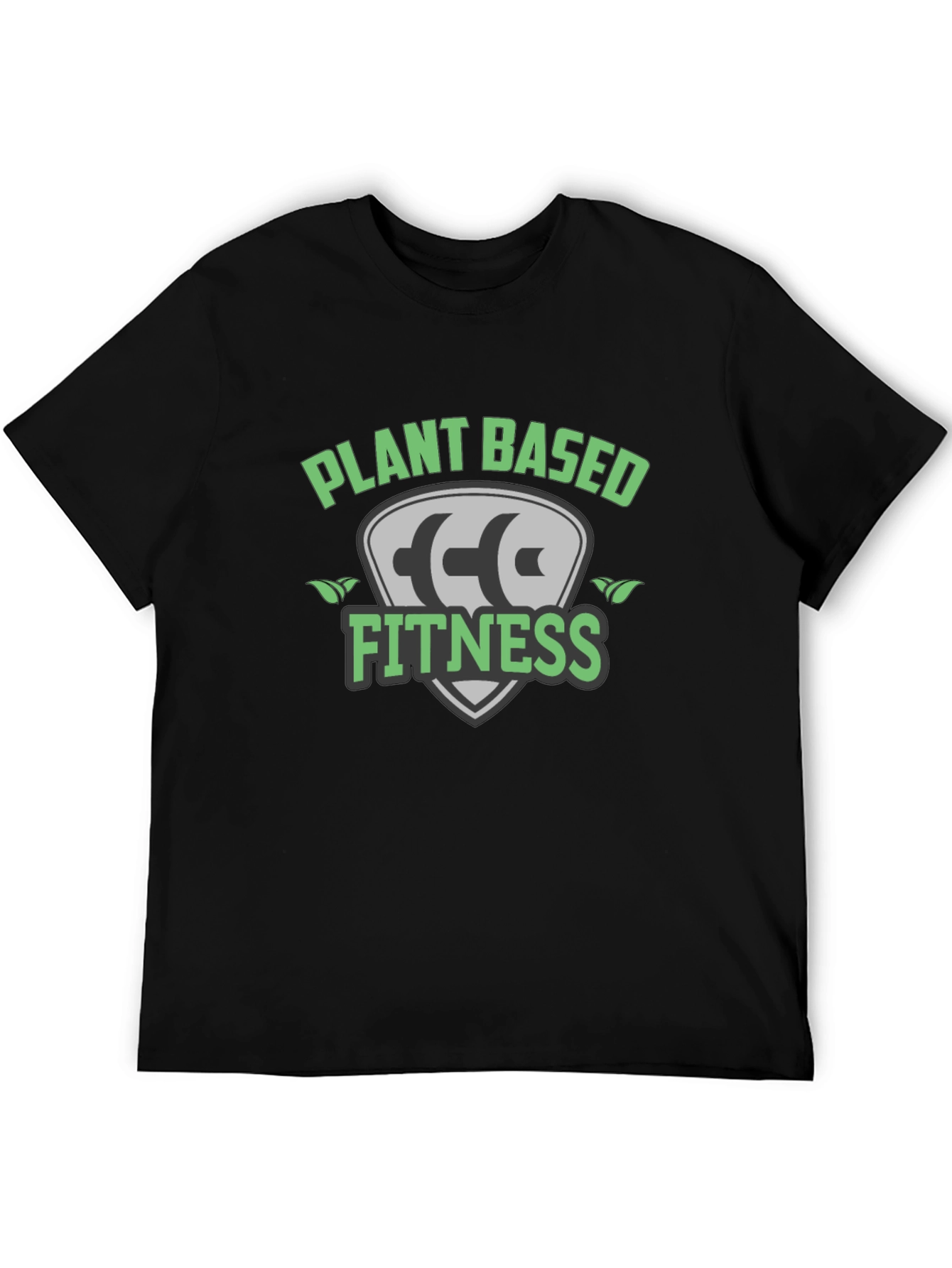 Plant Based Fitness Black T-Shirt
