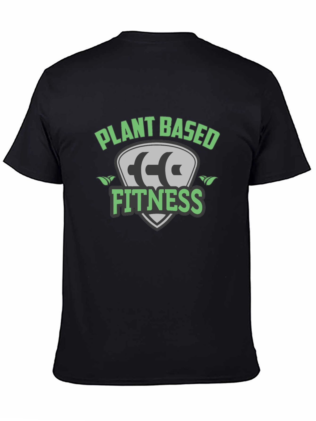 Plant Based Fitness Black T-Shirt