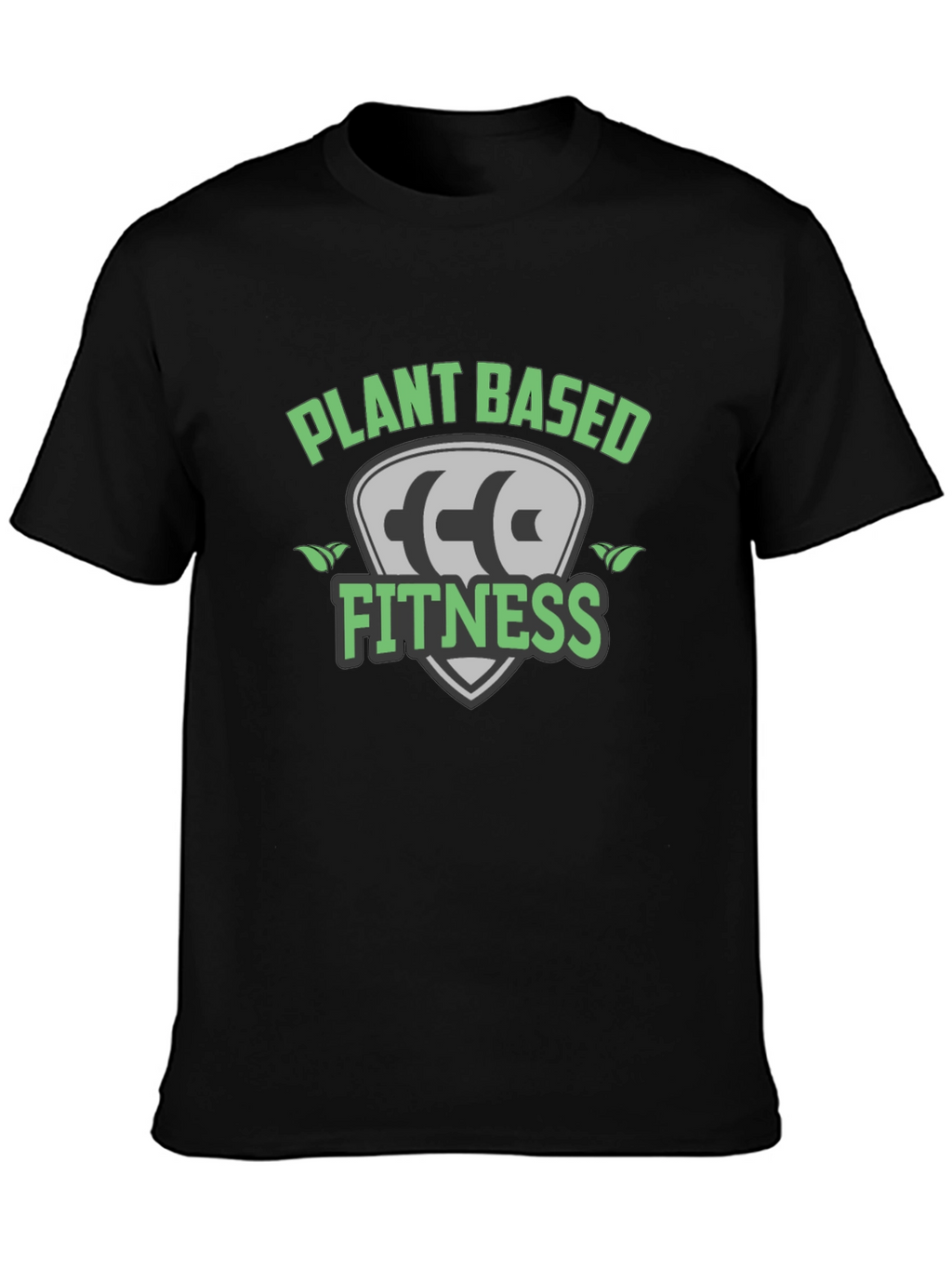 Plant Based Fitness Black T-Shirt