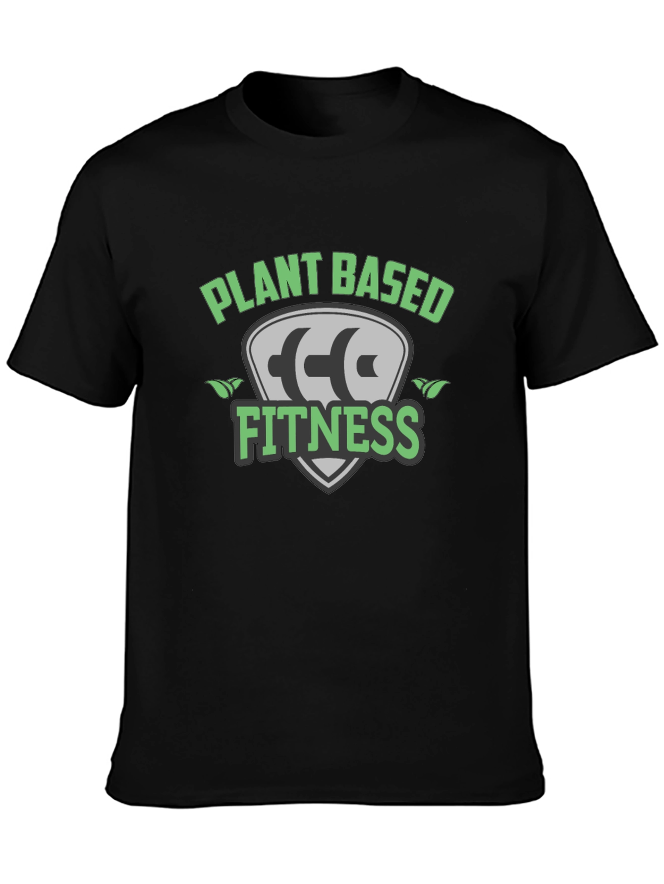 Plant Based Fitness Black T-Shirt
