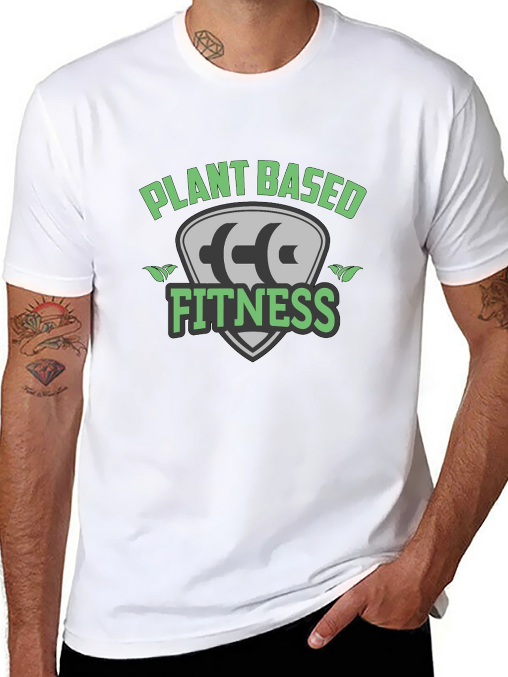 Plant Based Fitness Black T-Shirt