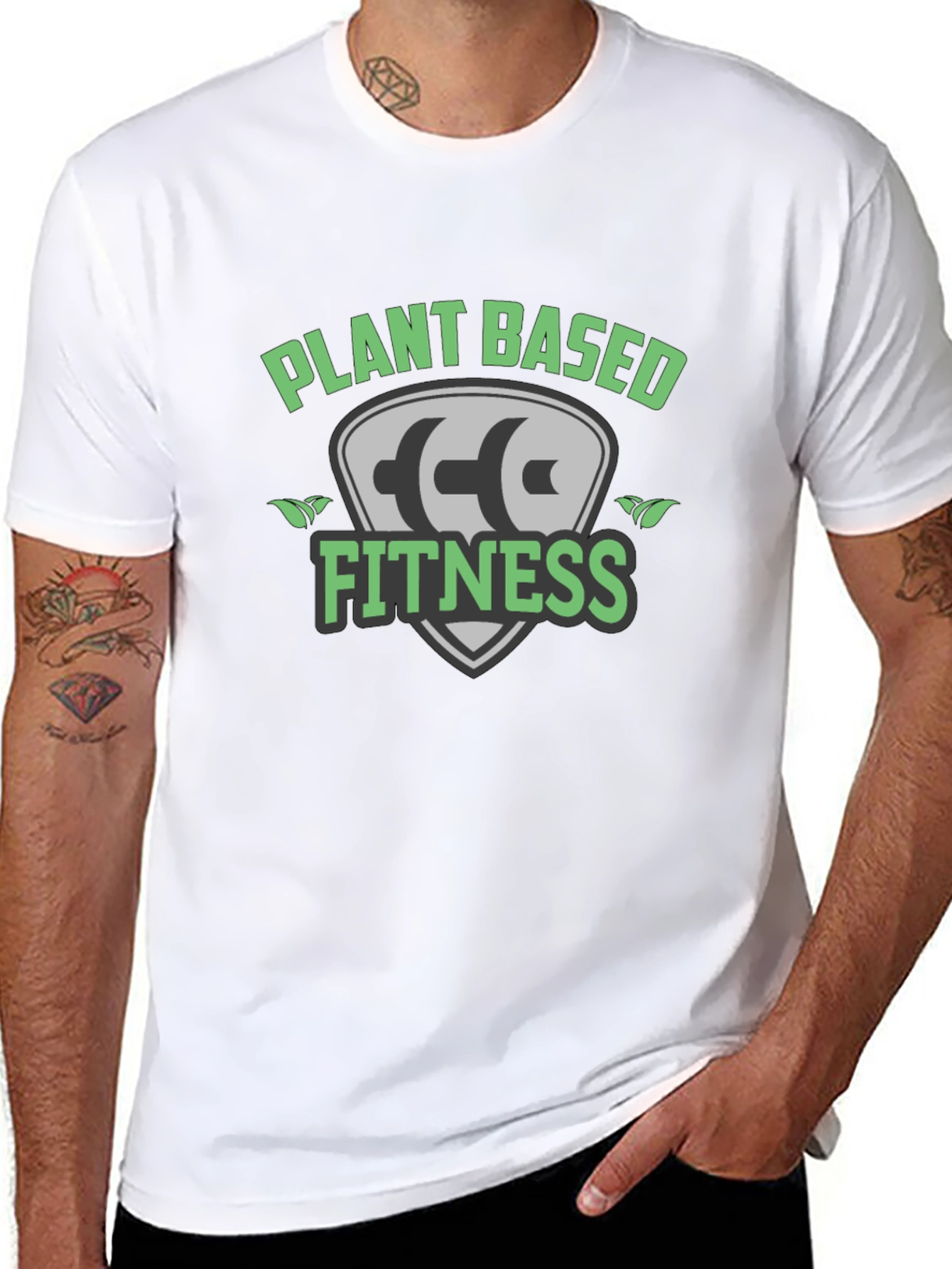 Plant Based Fitness Black T-Shirt