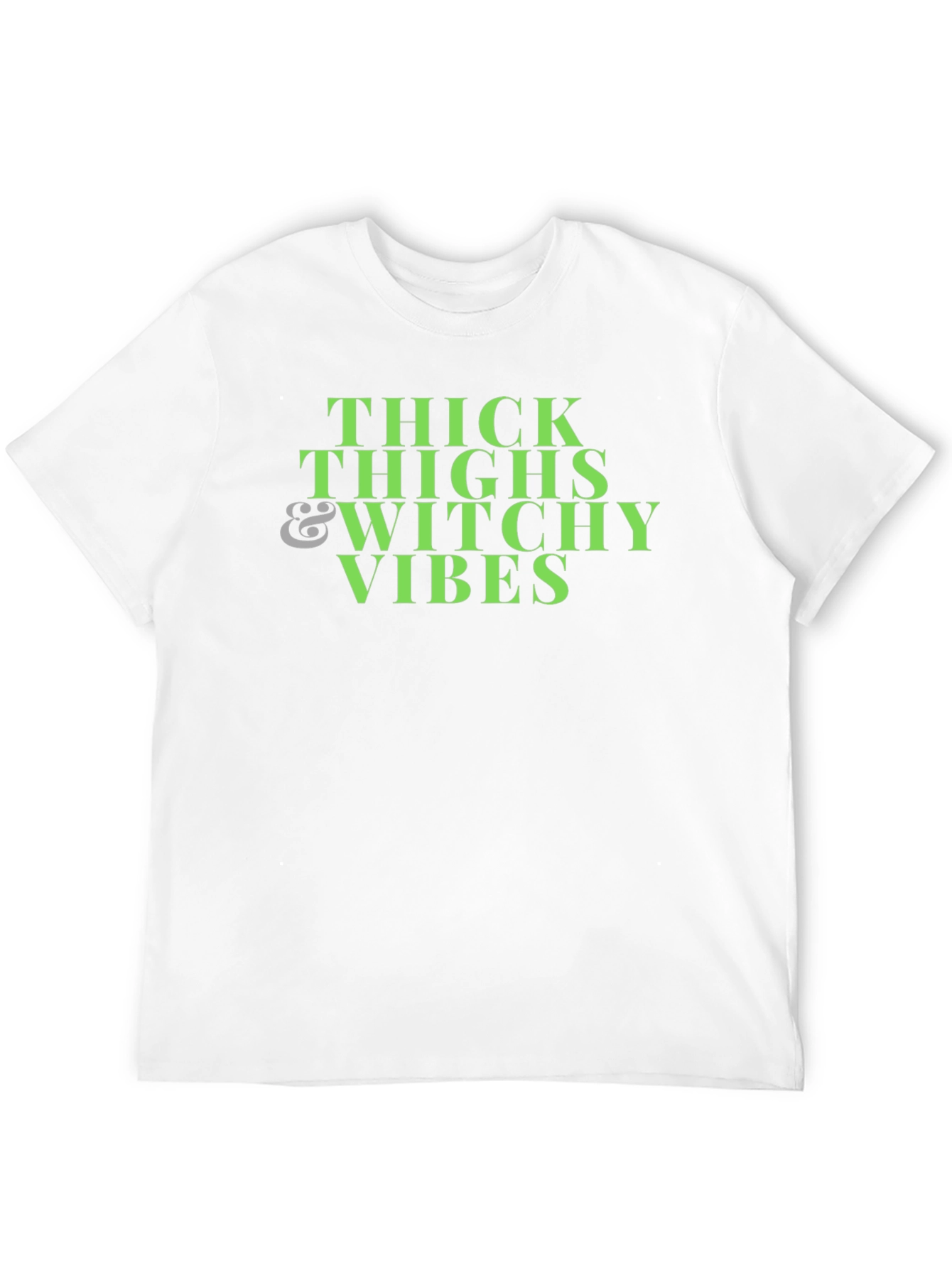 Thick Thighs Witchy Vibes Black T-Shirt