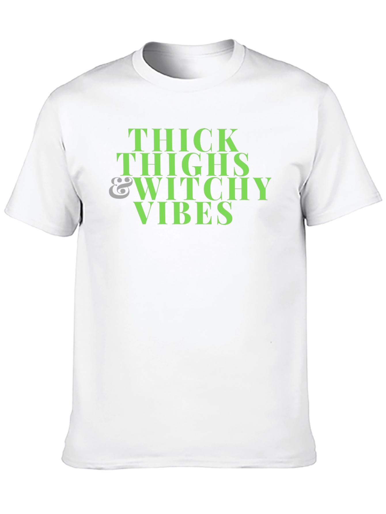 Thick Thighs Witchy Vibes Black T-Shirt