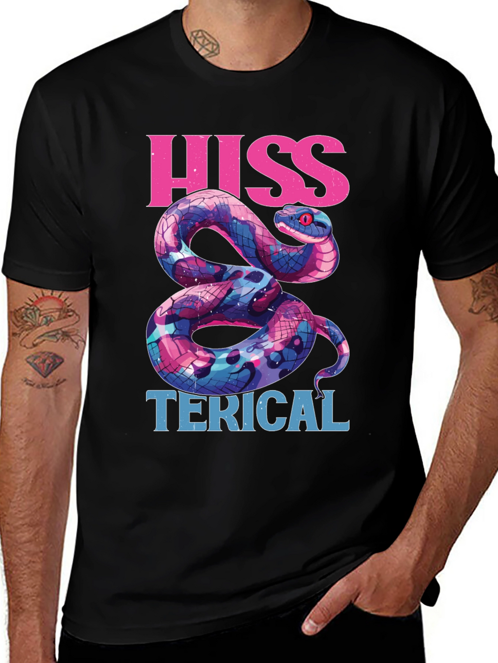 Hiss-terical Snake Graphic Tee - Funny Reptile Shirt