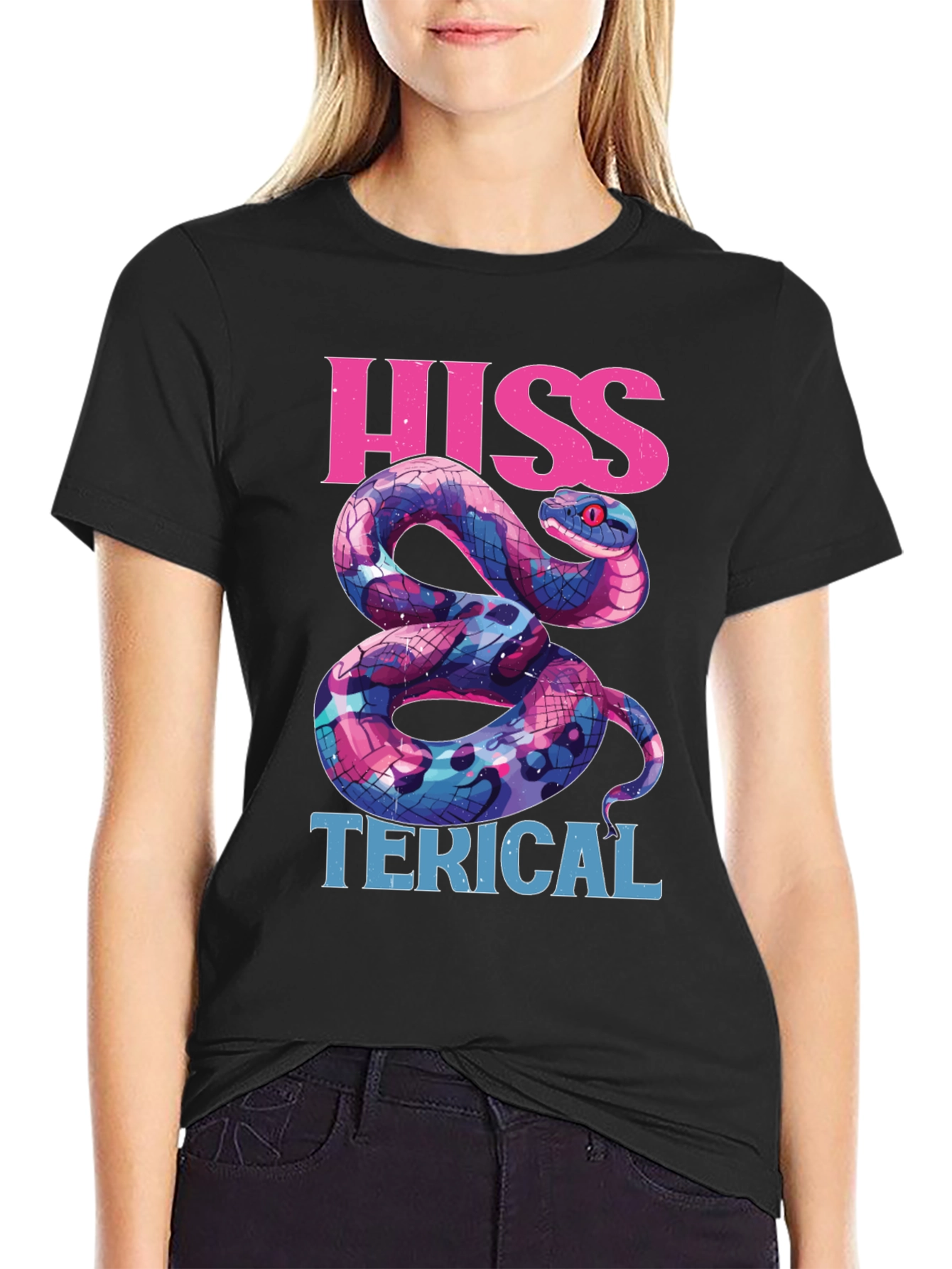 Hiss-terical Snake Graphic Tee - Funny Reptile Shirt