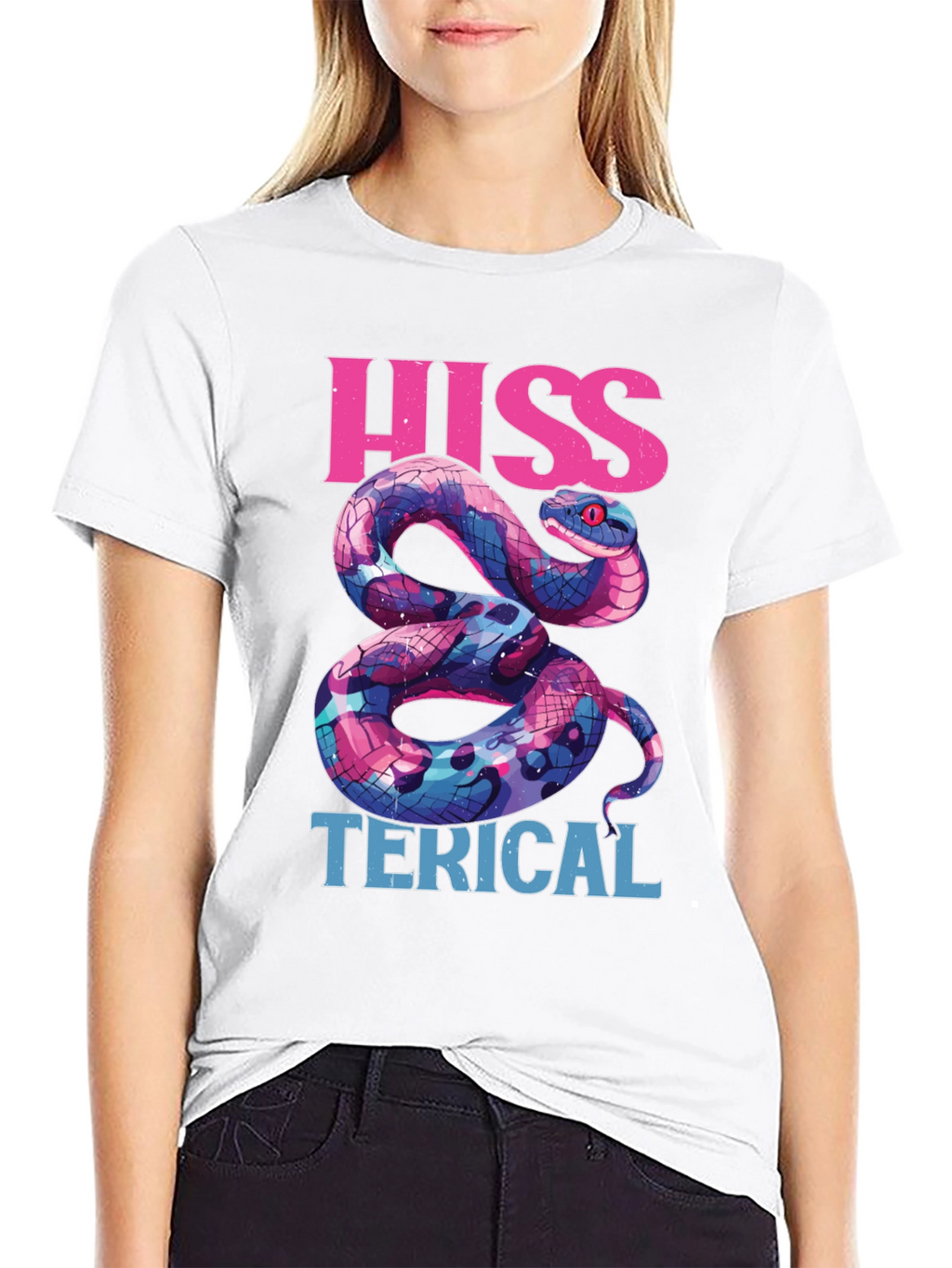 Hiss-terical Snake Graphic Tee - Funny Reptile Shirt