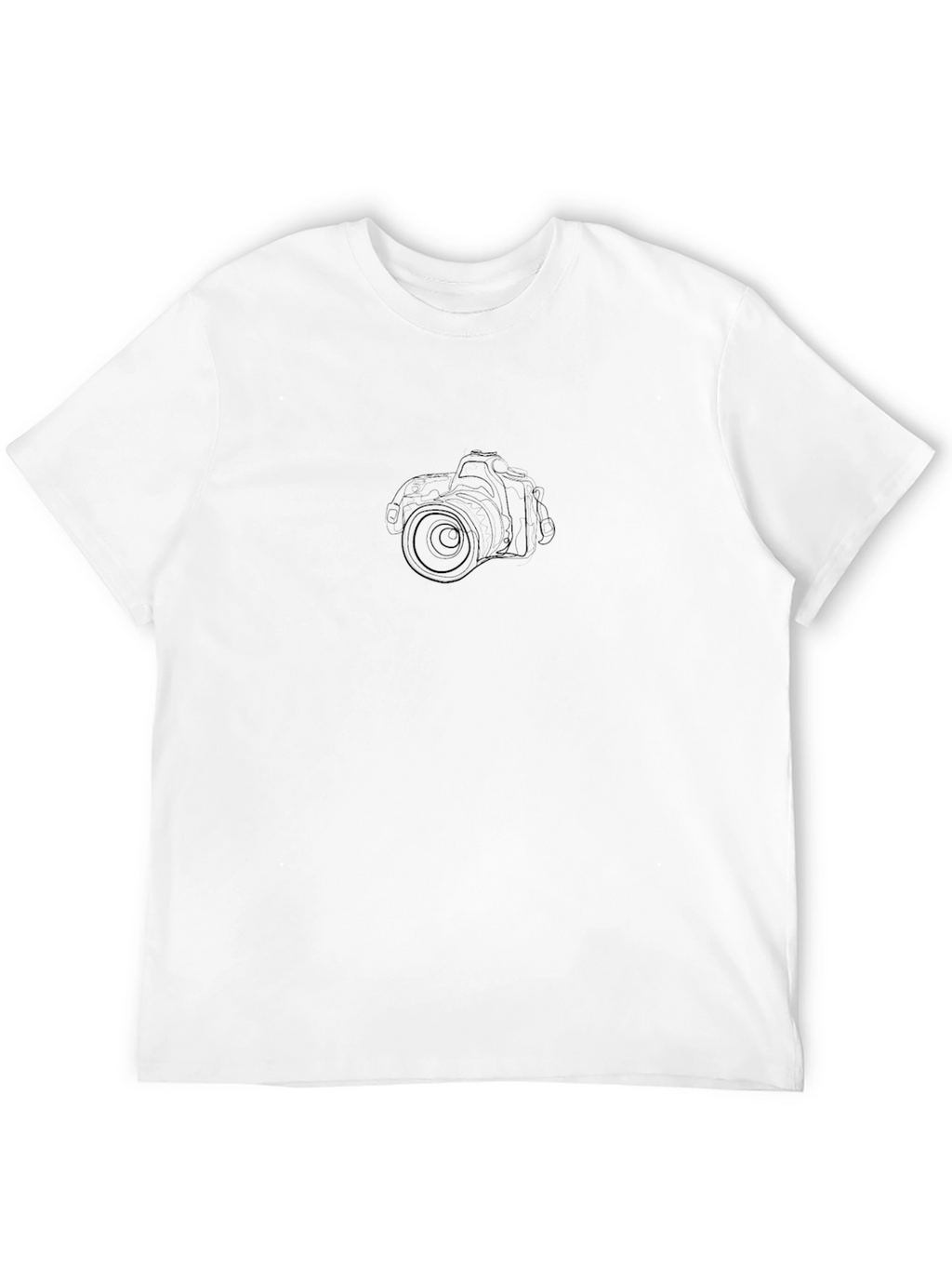 Minimalist Camera Outline T-Shirt