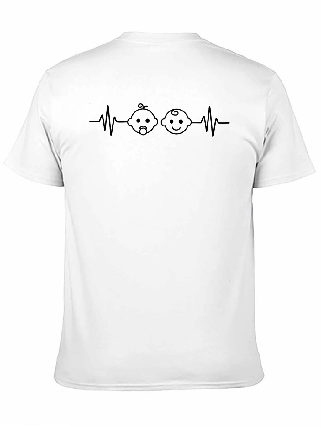 Twin Baby Heartbeat T-Shirt - New Parent Tee