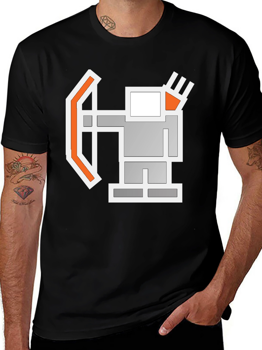 Pixel Archer Black T-Shirt