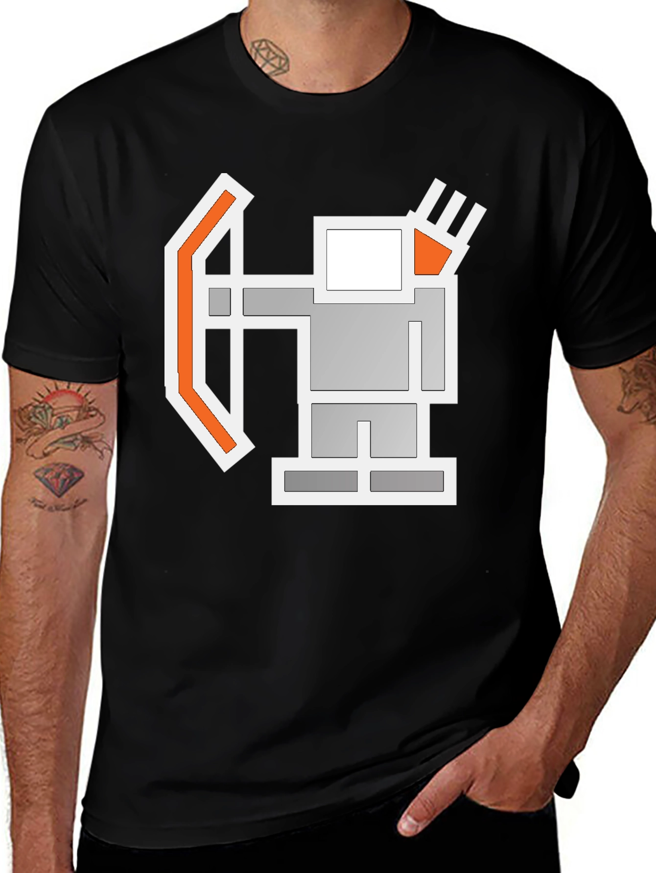 Pixel Archer Black T-Shirt