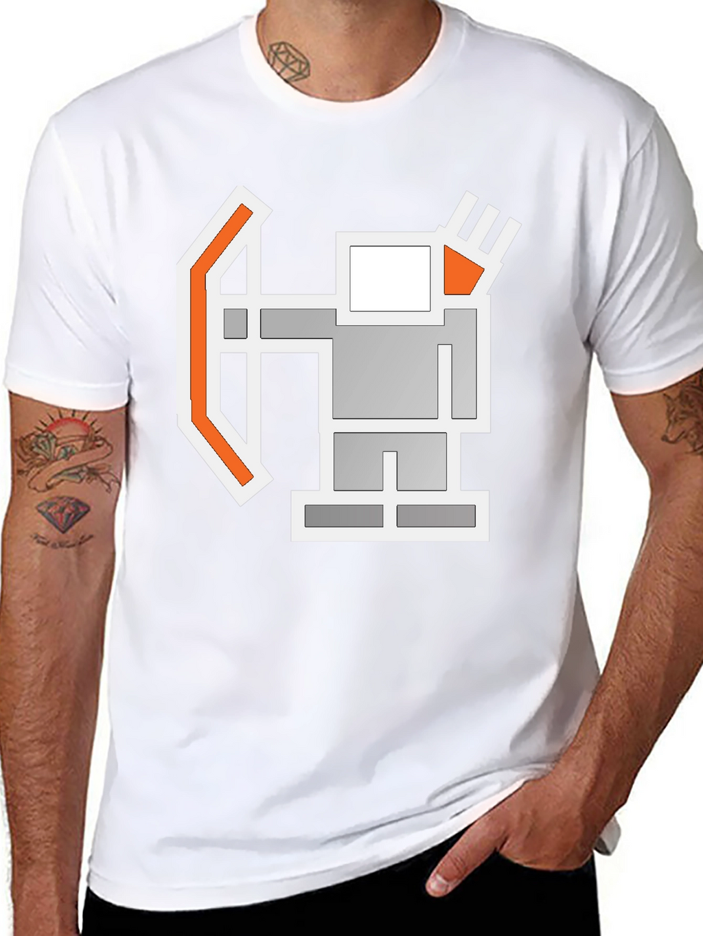 Pixel Archer Black T-Shirt
