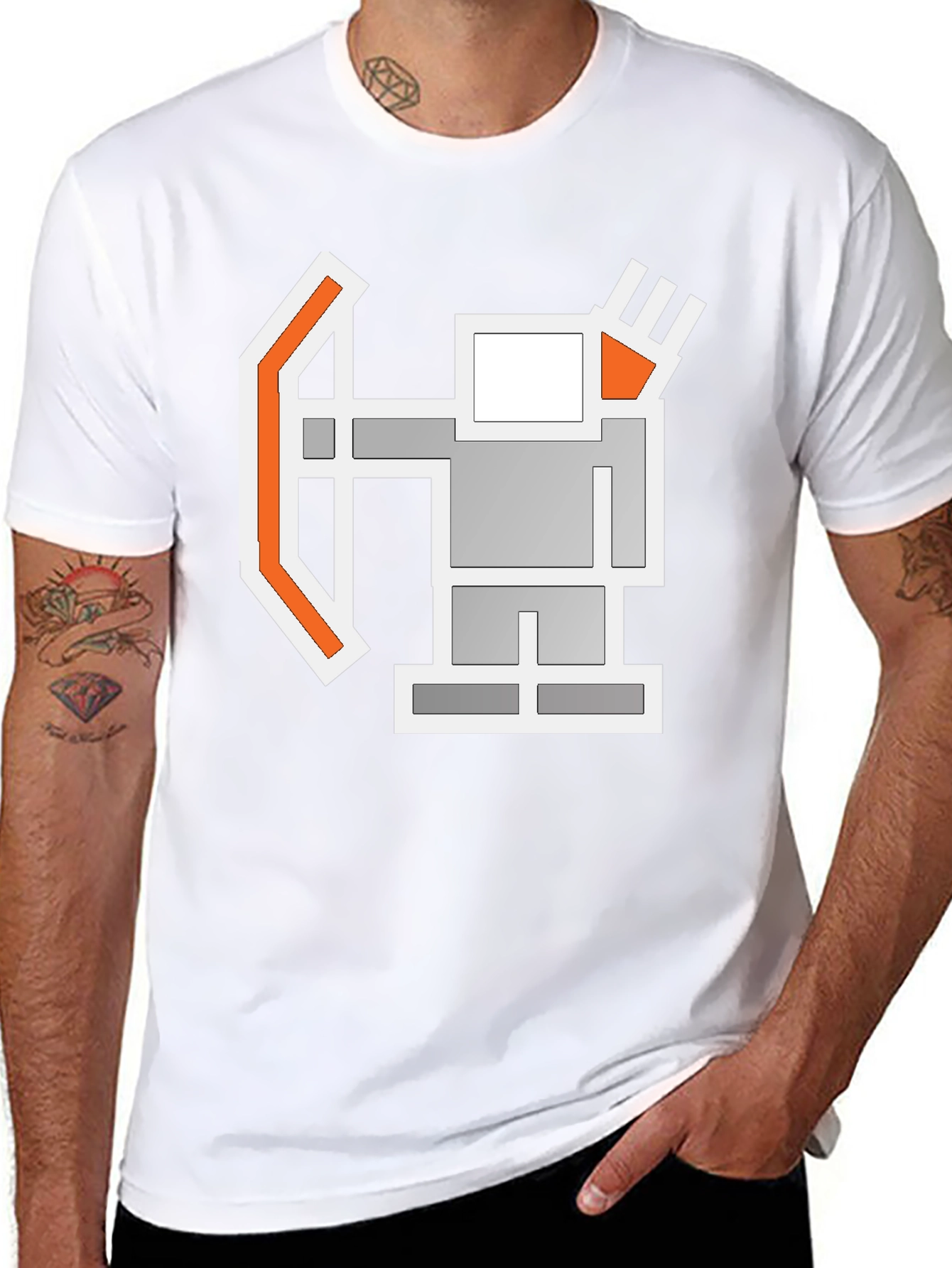 Pixel Archer Black T-Shirt