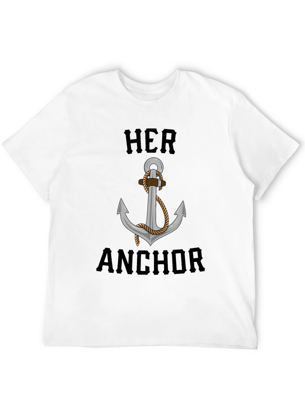 Her Anchor Graphic T-Shirt - Nautical Style