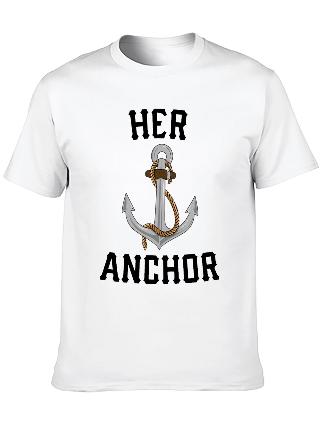 Her Anchor Graphic T-Shirt - Nautical Style