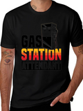Gas Station Attendant Graphic T-Shirt