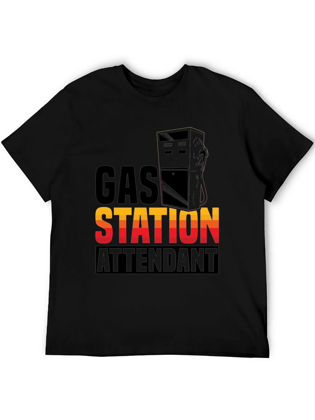 Gas Station Attendant Graphic T-Shirt