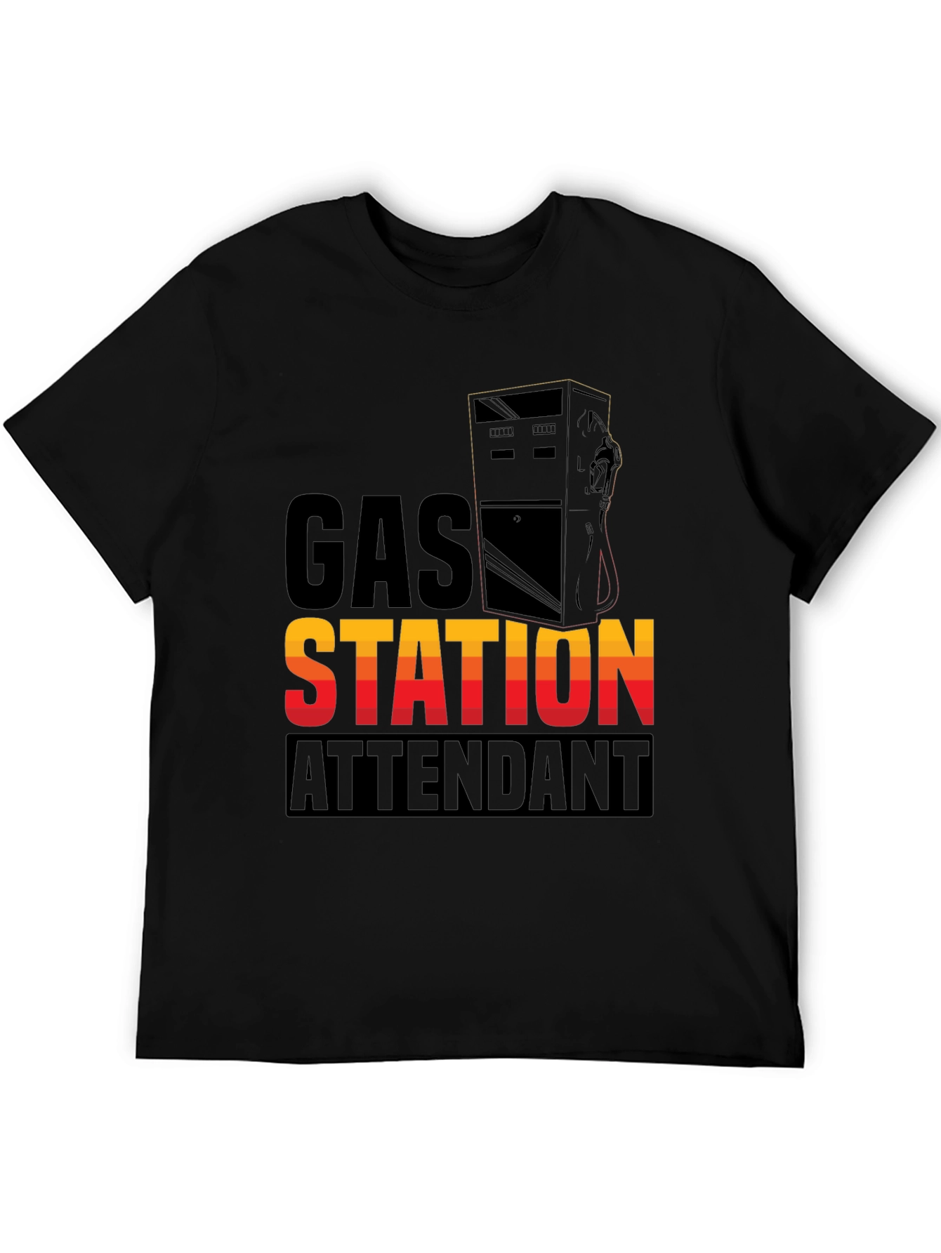Gas Station Attendant Graphic T-Shirt
