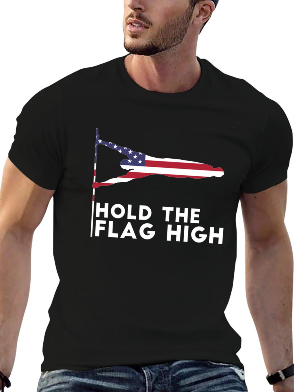 Hold The Flag High Graphic T-Shirt