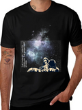 Astronaut Galaxy Print T-Shirt - Dream Big!