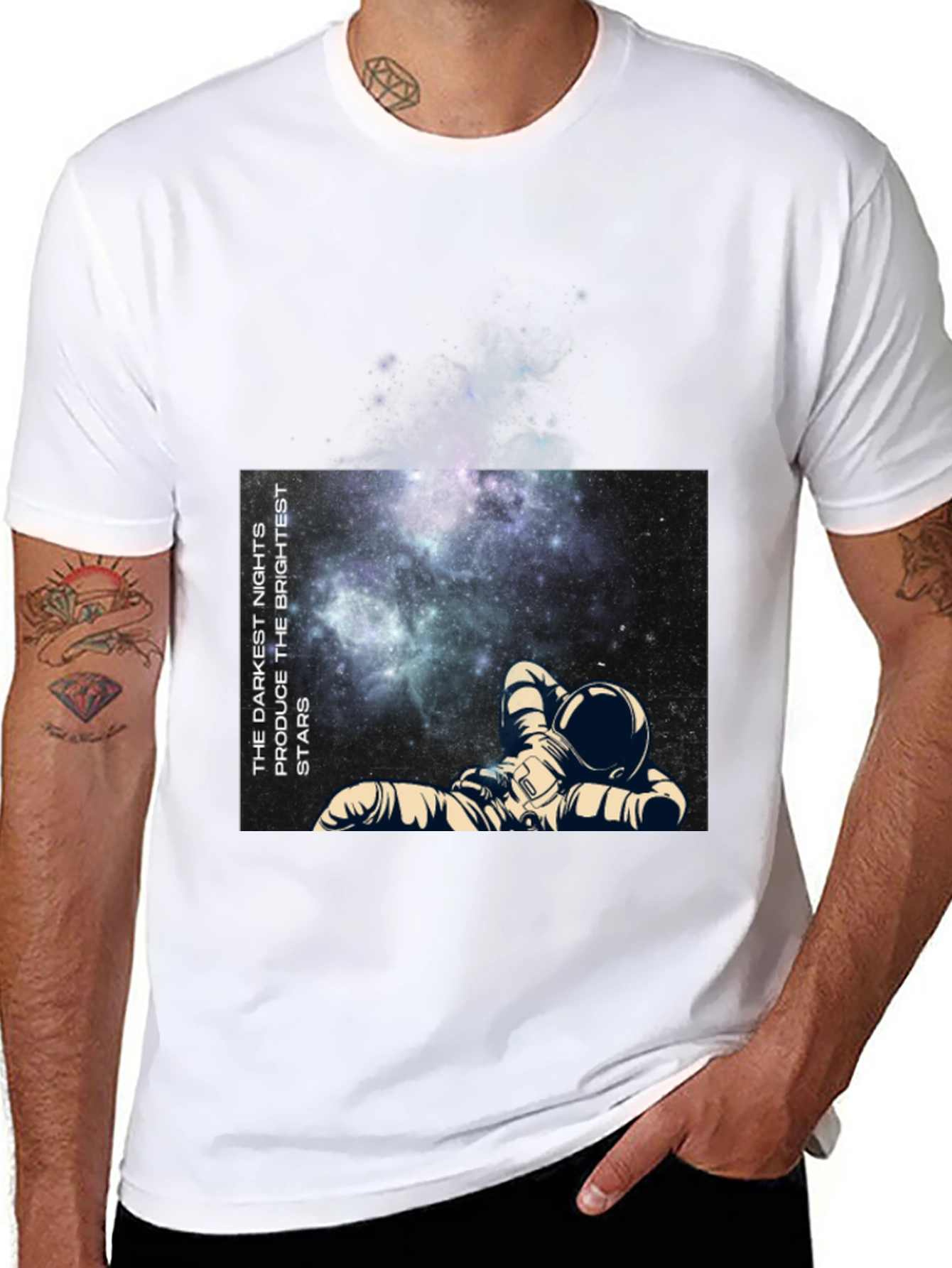 Astronaut Galaxy Print T-Shirt - Dream Big!