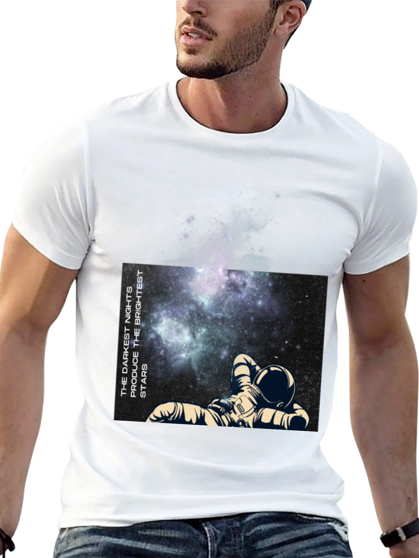 Astronaut Galaxy Print T-Shirt - Dream Big!
