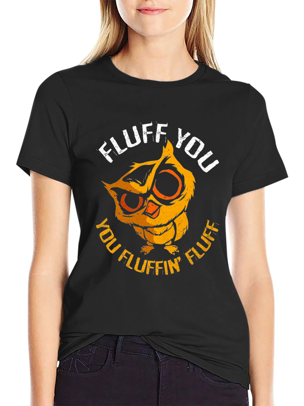 Fluff You Owl Graphic Tee - Funny & Cute!