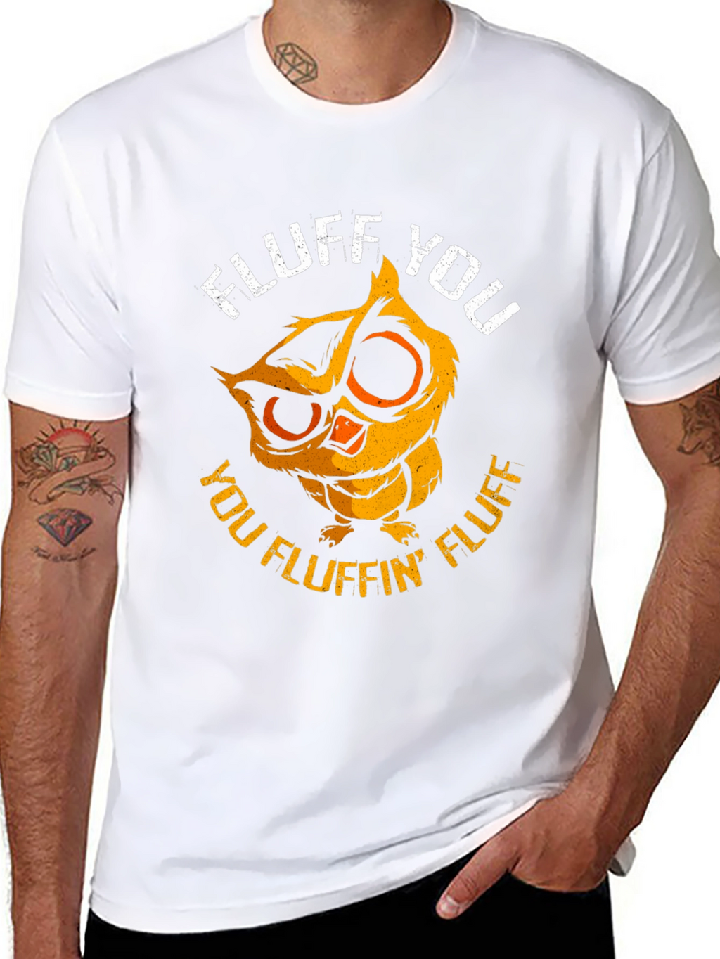 Fluff You Owl Graphic Tee - Funny & Cute!