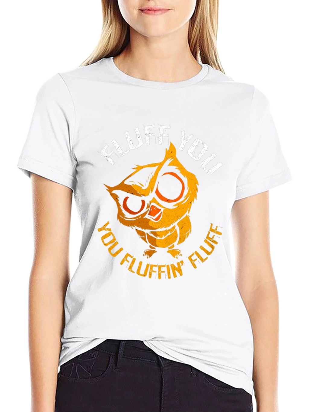 Fluff You Owl Graphic Tee - Funny & Cute!