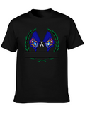 Flag Crest Black T-Shirt