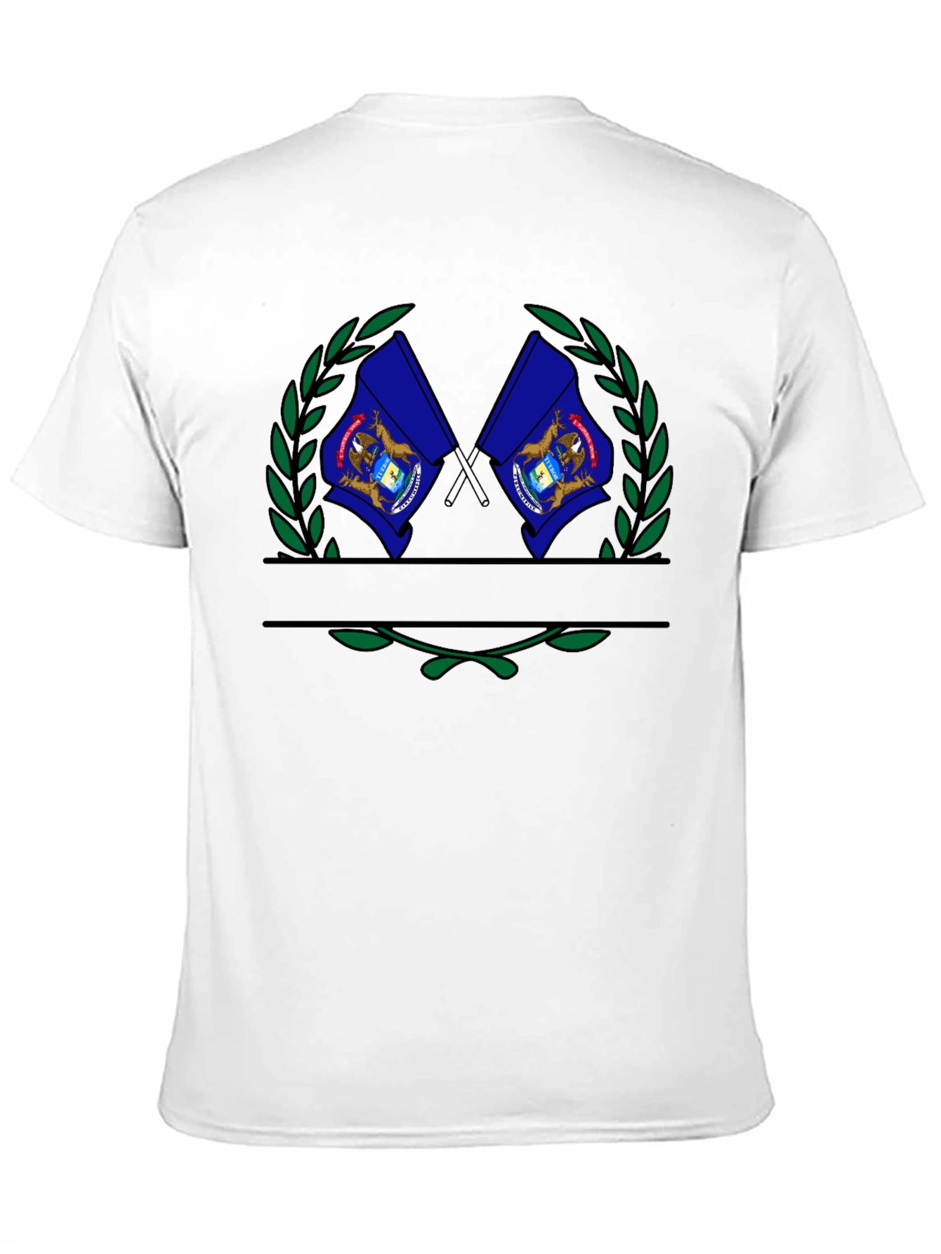 Flag Crest Black T-Shirt