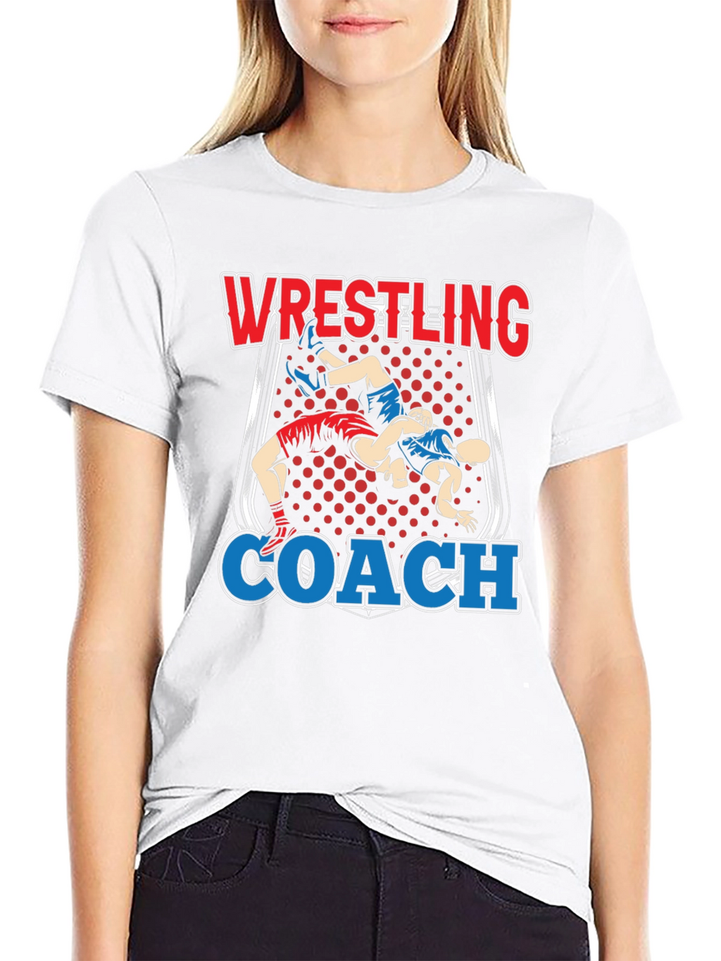 Wrestling Coach Graphic T-Shirt