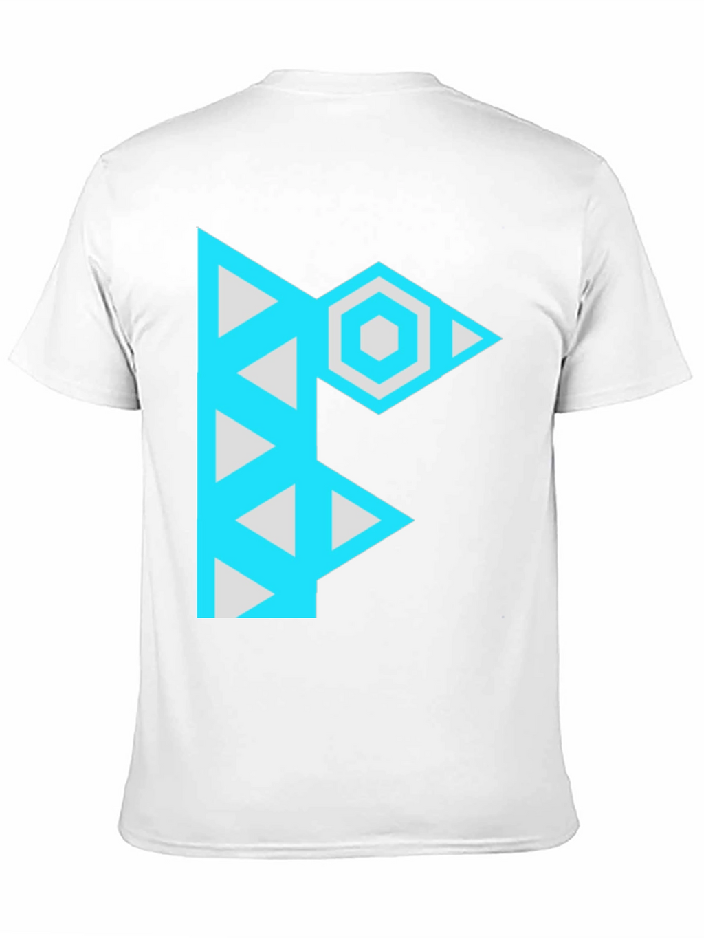 Geometric F Graphic Black T-Shirt