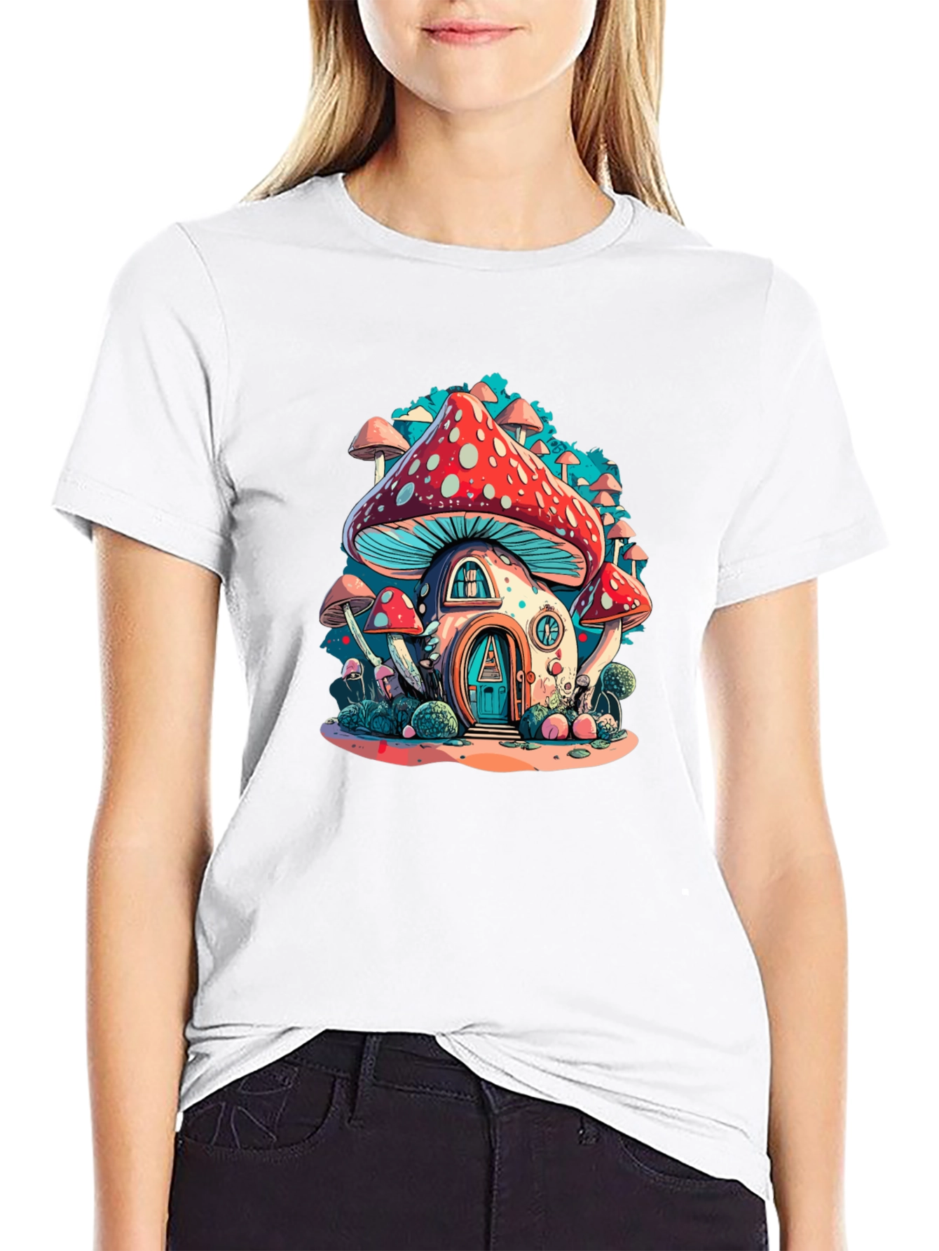 Mushroom House Graphic Tee