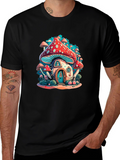 Mushroom House Graphic Tee