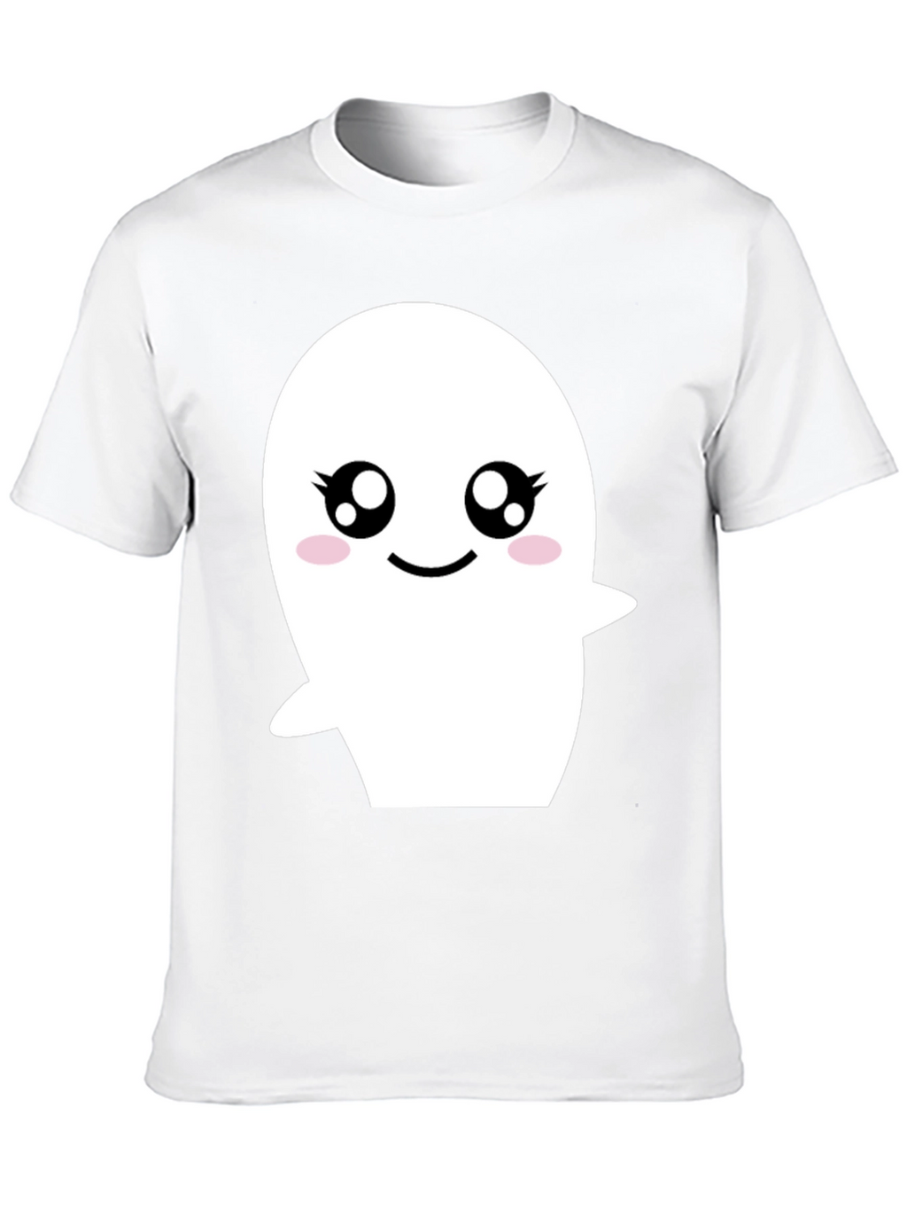 Cute Ghost Graphic Black T-Shirt