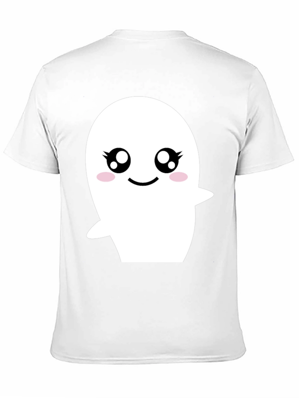 Cute Ghost Graphic Black T-Shirt