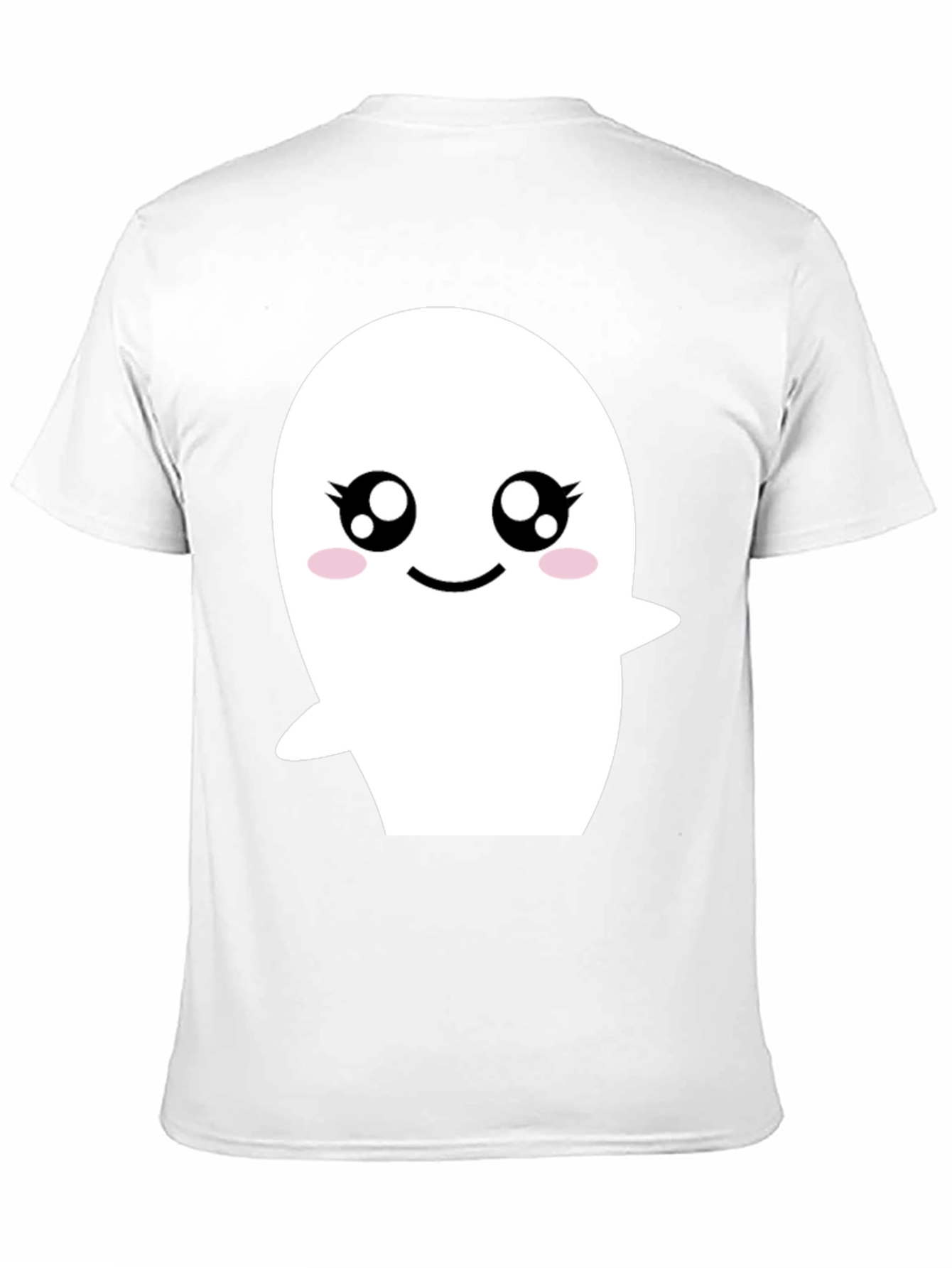 Cute Ghost Graphic Black T-Shirt