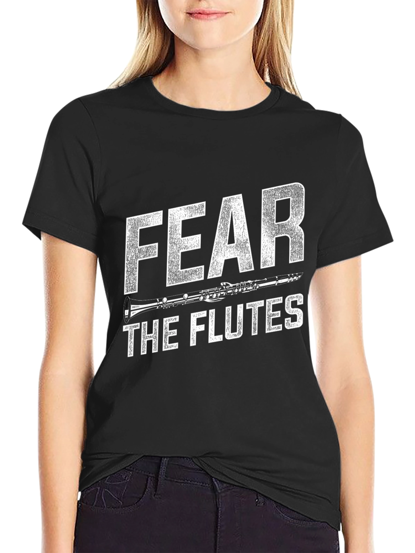 Fear the Flutes Funny Music T-Shirt