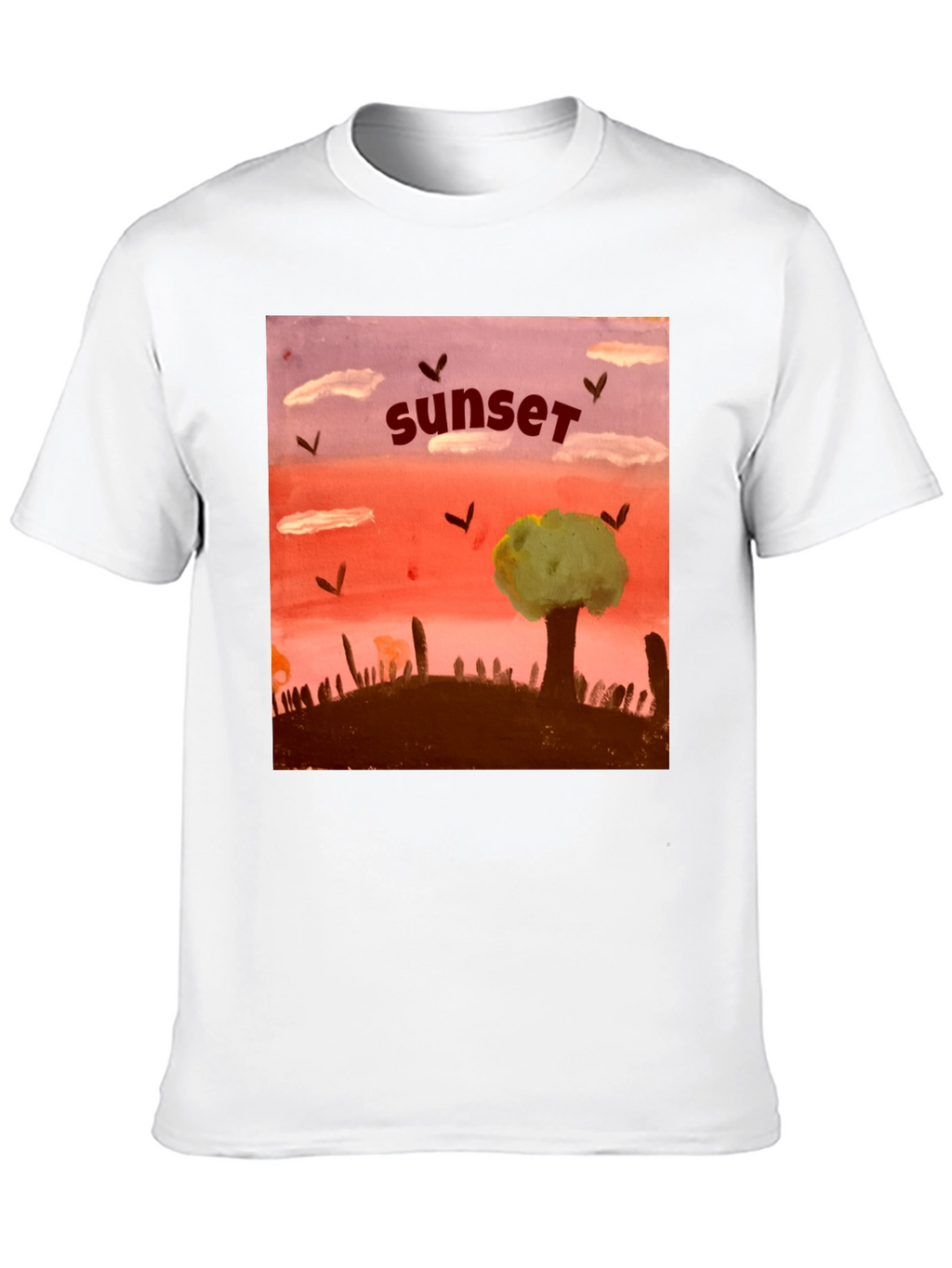 Sunset Graphic T-Shirt - Unique Artistic Design