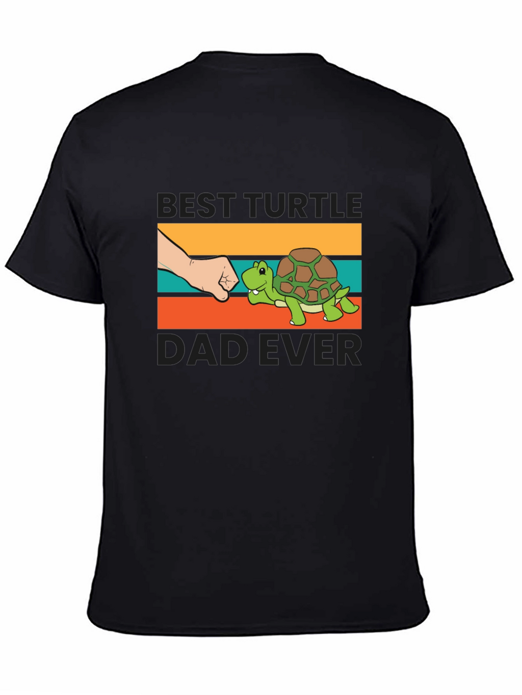 Best Turtle Dad Ever T-Shirt Black