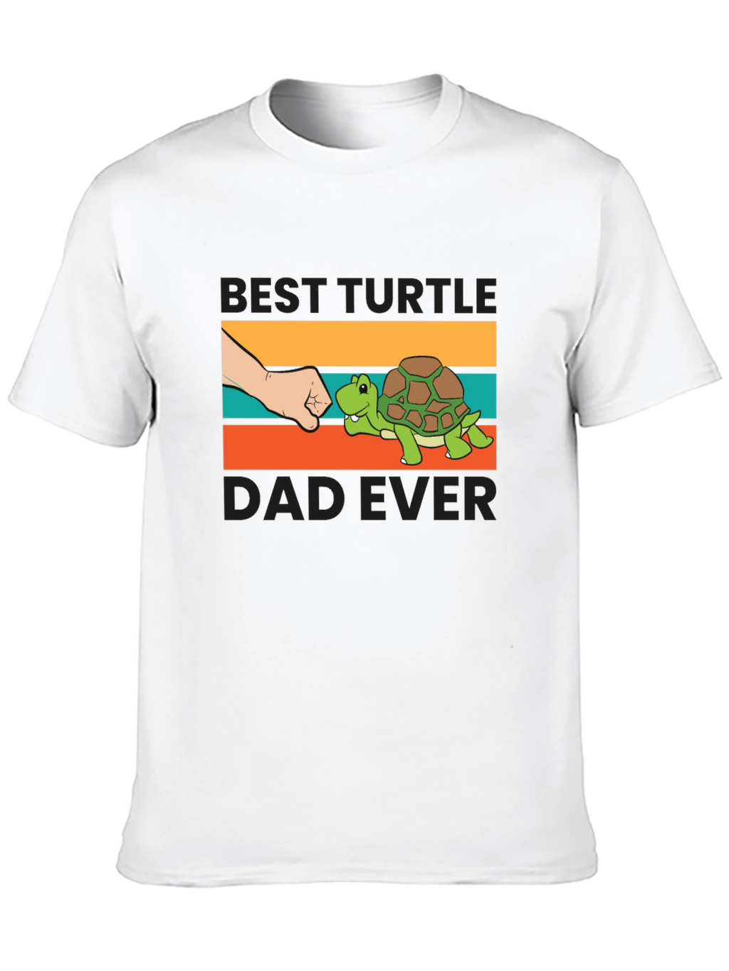 Best Turtle Dad Ever T-Shirt Black