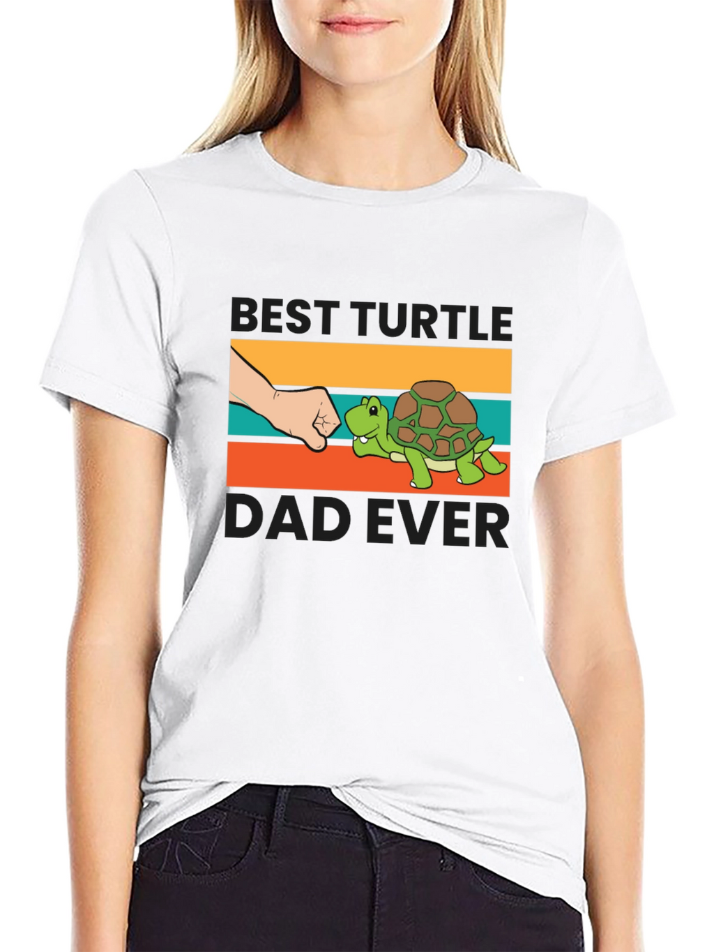 Best Turtle Dad Ever T-Shirt Black
