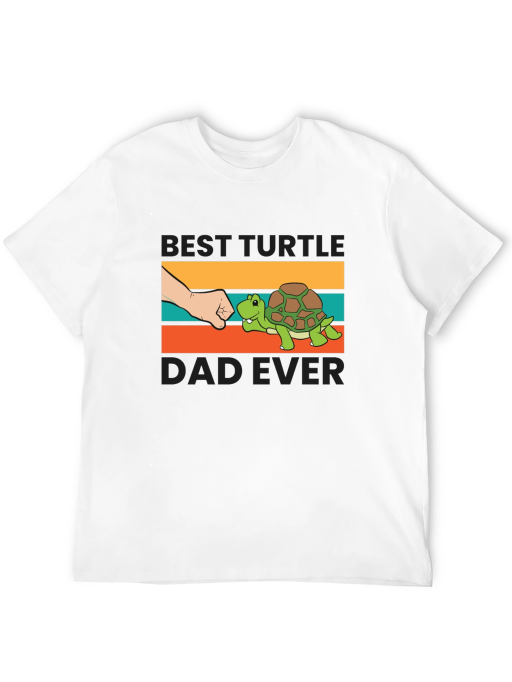 Best Turtle Dad Ever T-Shirt Black