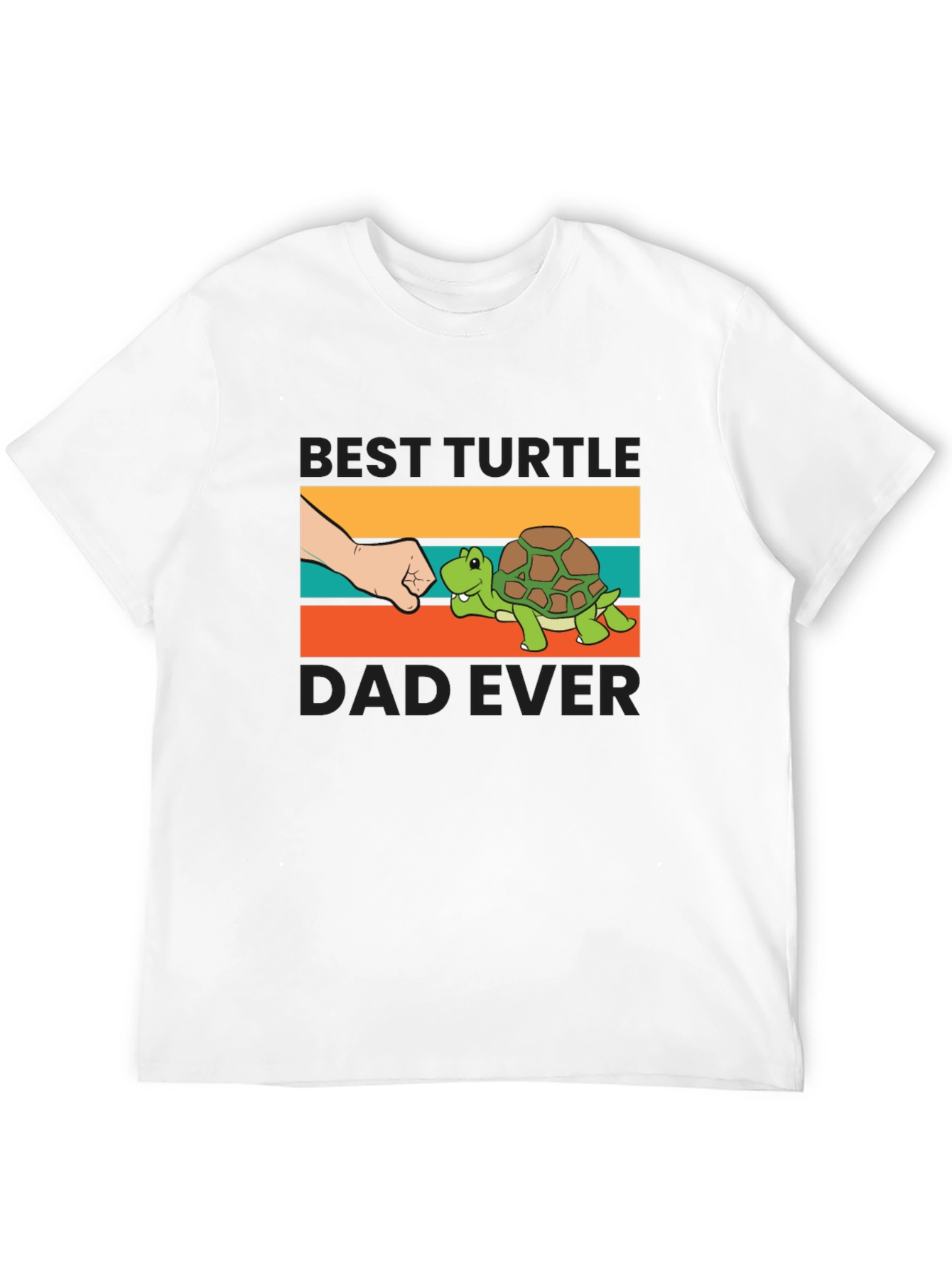 Best Turtle Dad Ever T-Shirt Black