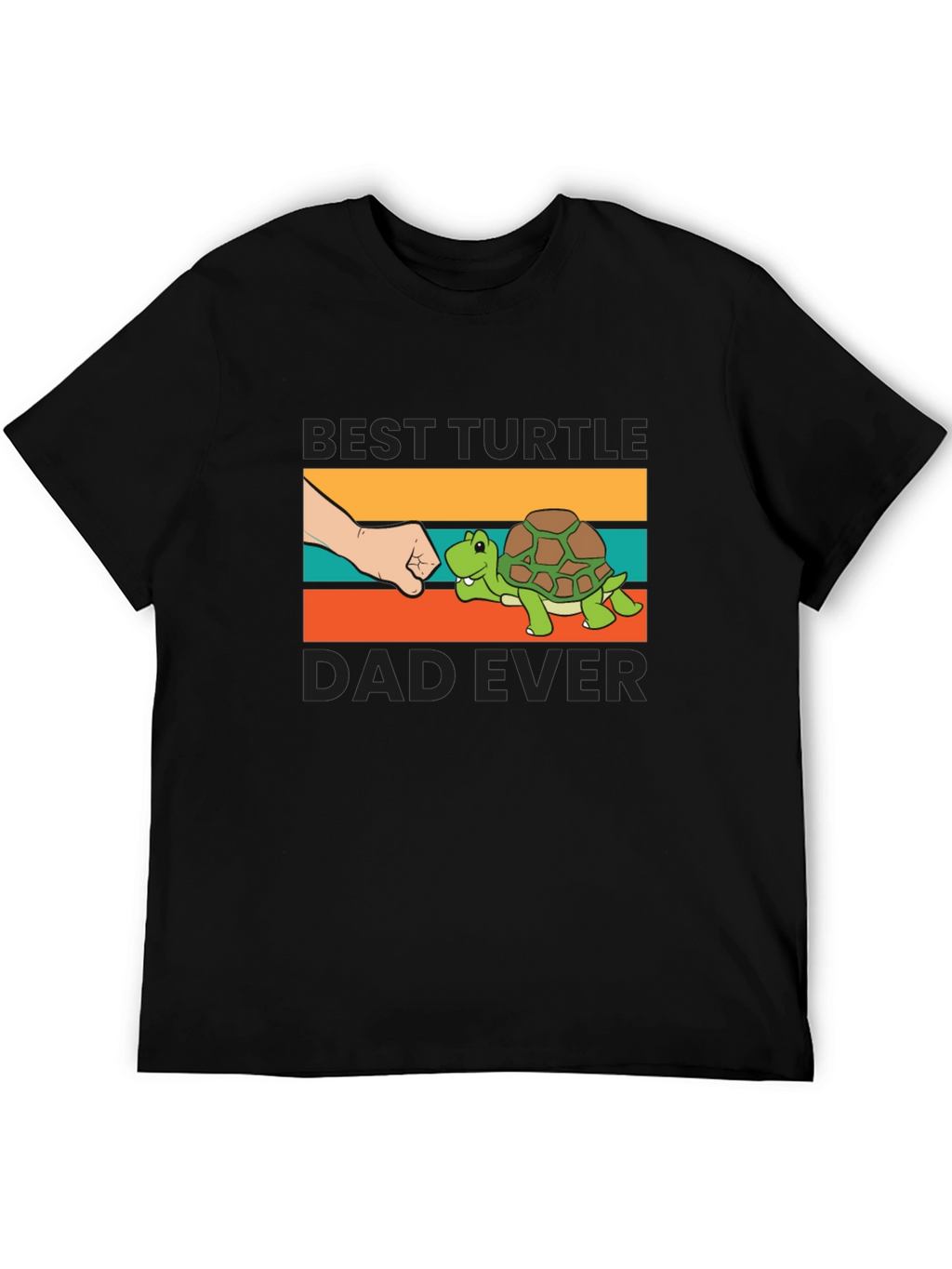 Best Turtle Dad Ever T-Shirt Black