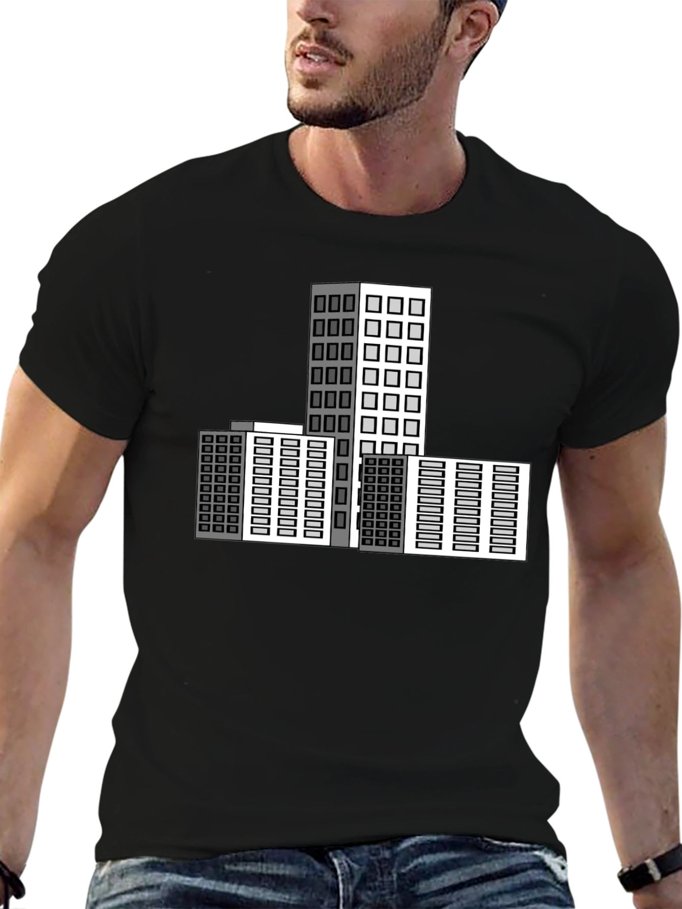 Urban Architect T-Shirt: Modern Cityscape Design