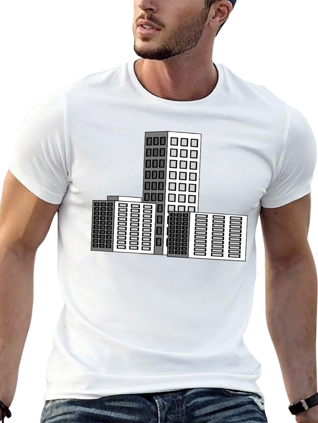 Urban Architect T-Shirt: Modern Cityscape Design