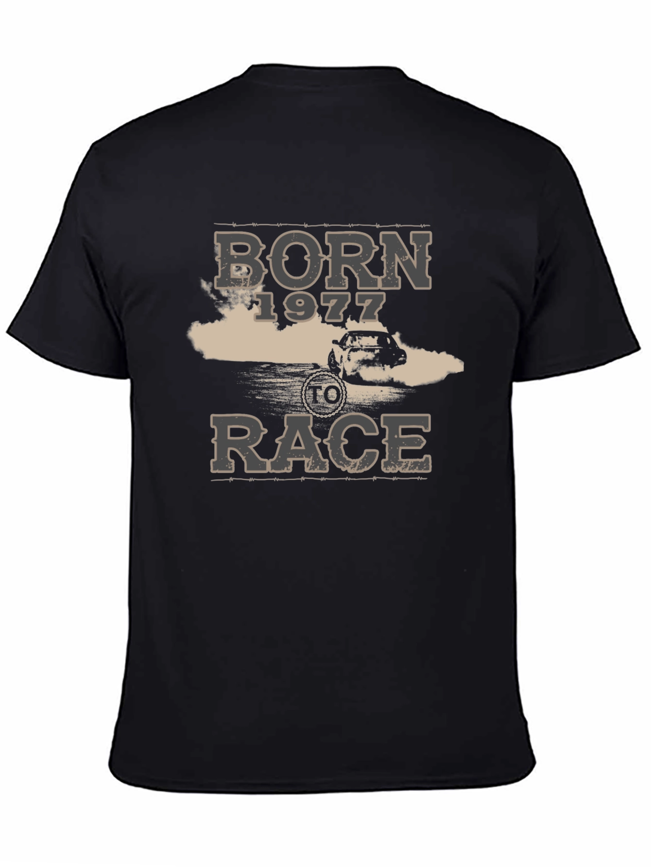 Born 1977 to Race Graphic Tee - Black