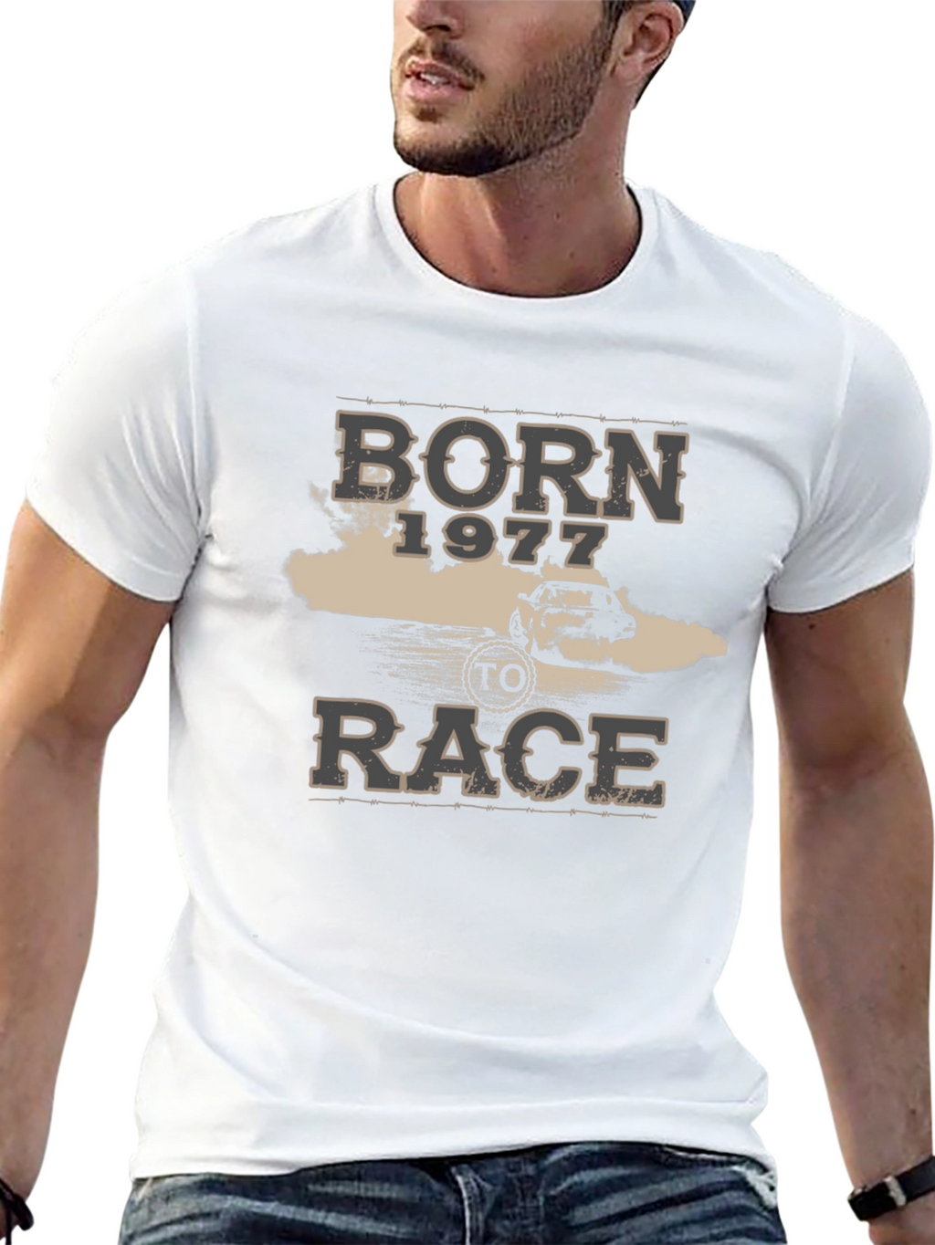 Born 1977 to Race Graphic Tee - Black